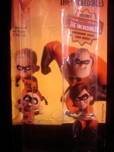 A closer look at the PEZ package for The Incredibles.